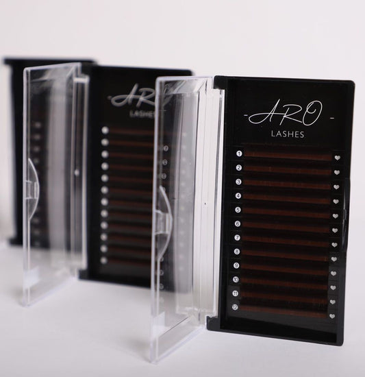 Brown Lash Extensions