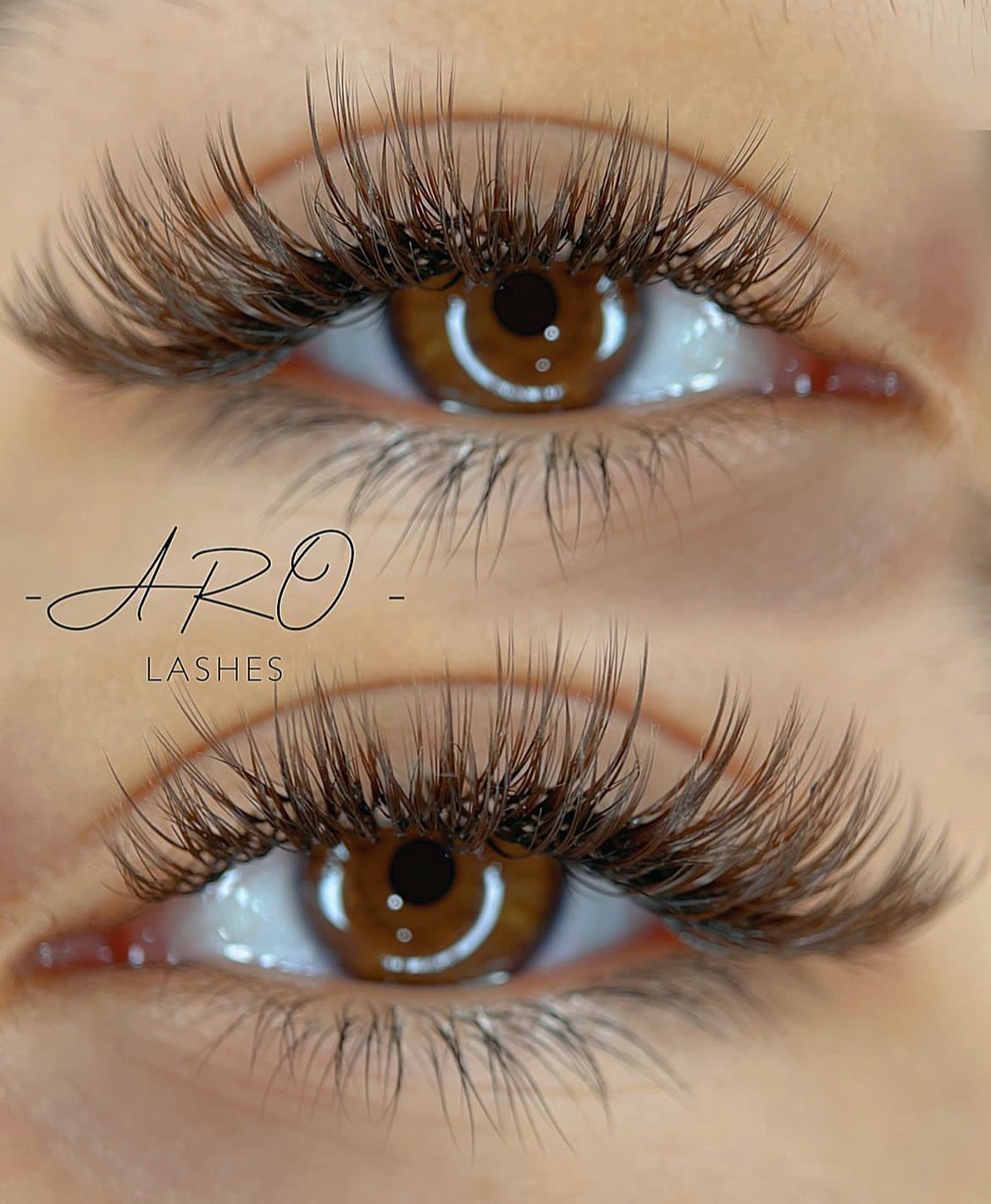 Brown Lash Extensions